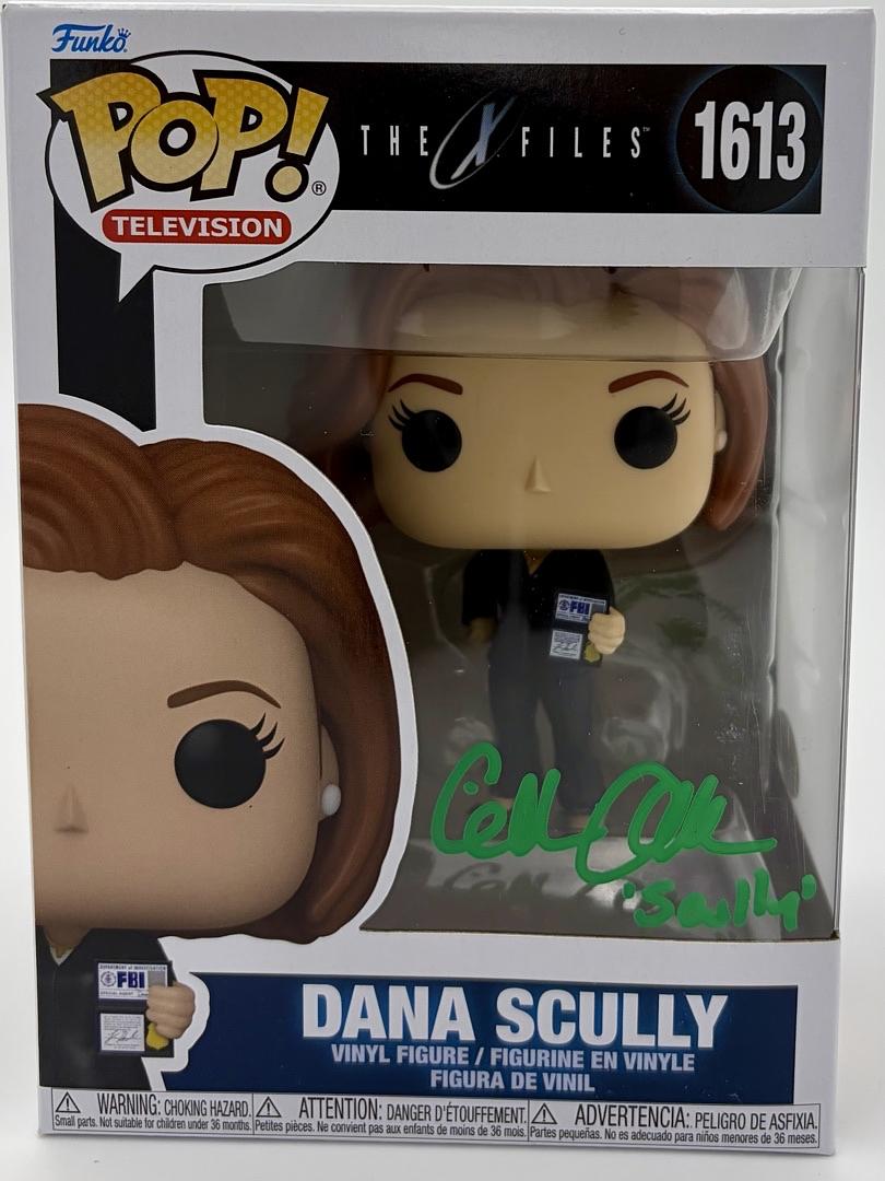 Gillian Anderson Signed Funko Pop #1613 "Dana Scully" w/character name (X-Files) - JSA COA